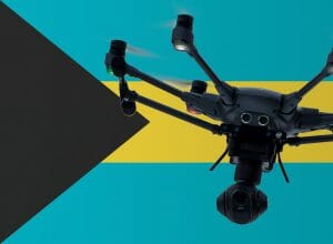 Flying drones in the Bahamas