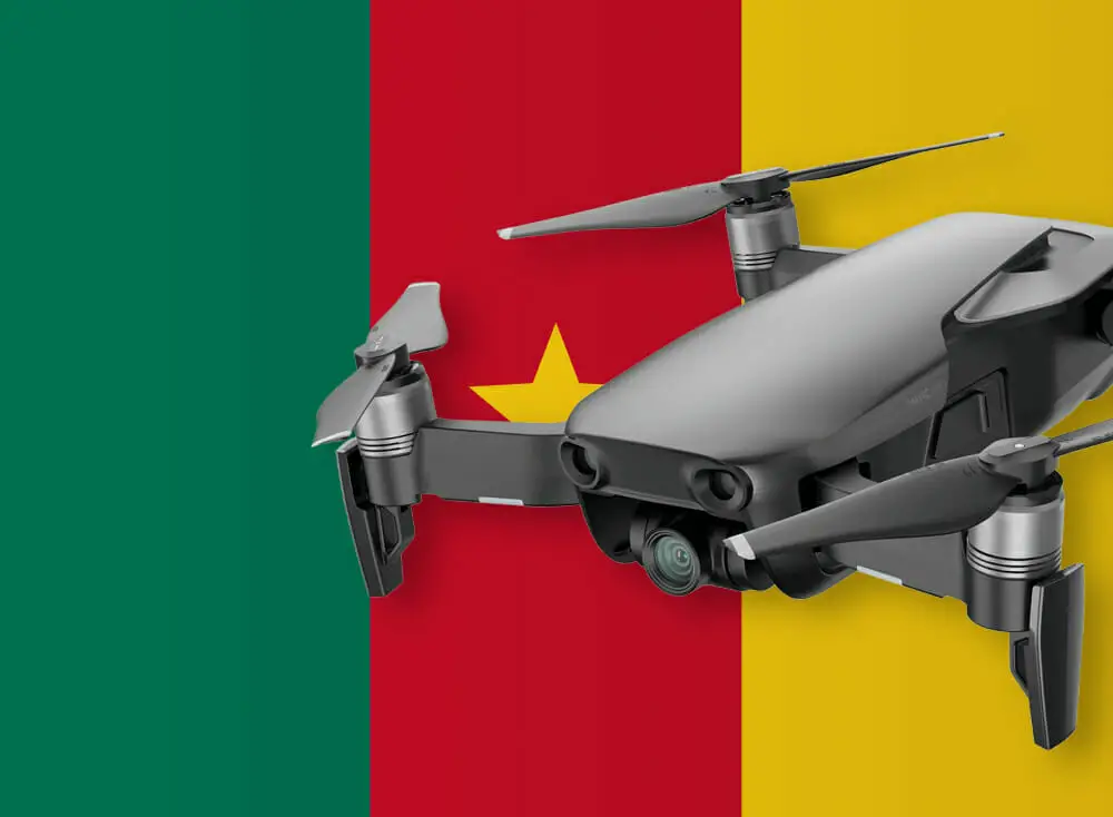 Flying drones in Cameroon