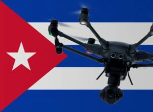 Flying drones in Cuba