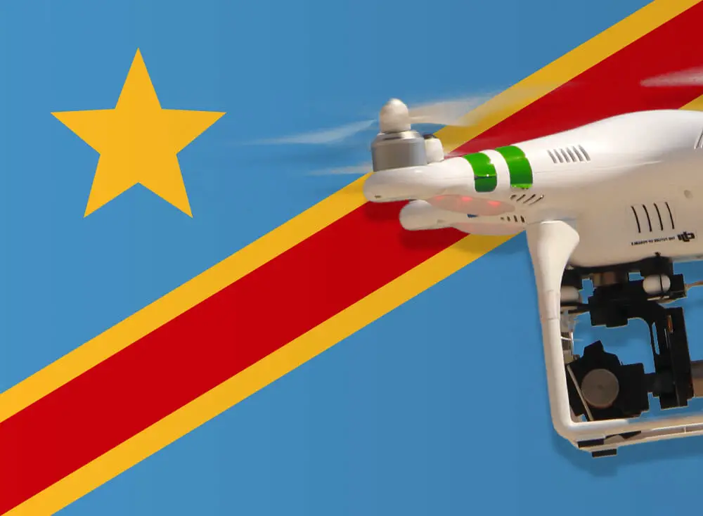 Flying drones in the Democratic Republic of the Congo