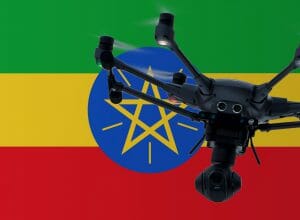 Flying drones in Ethiopia