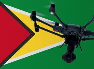 Flying drones in Guyana