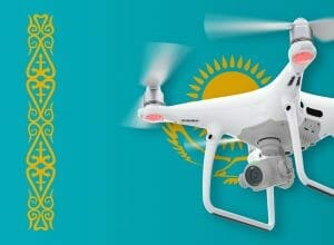 Flying drones in Kazakhstan