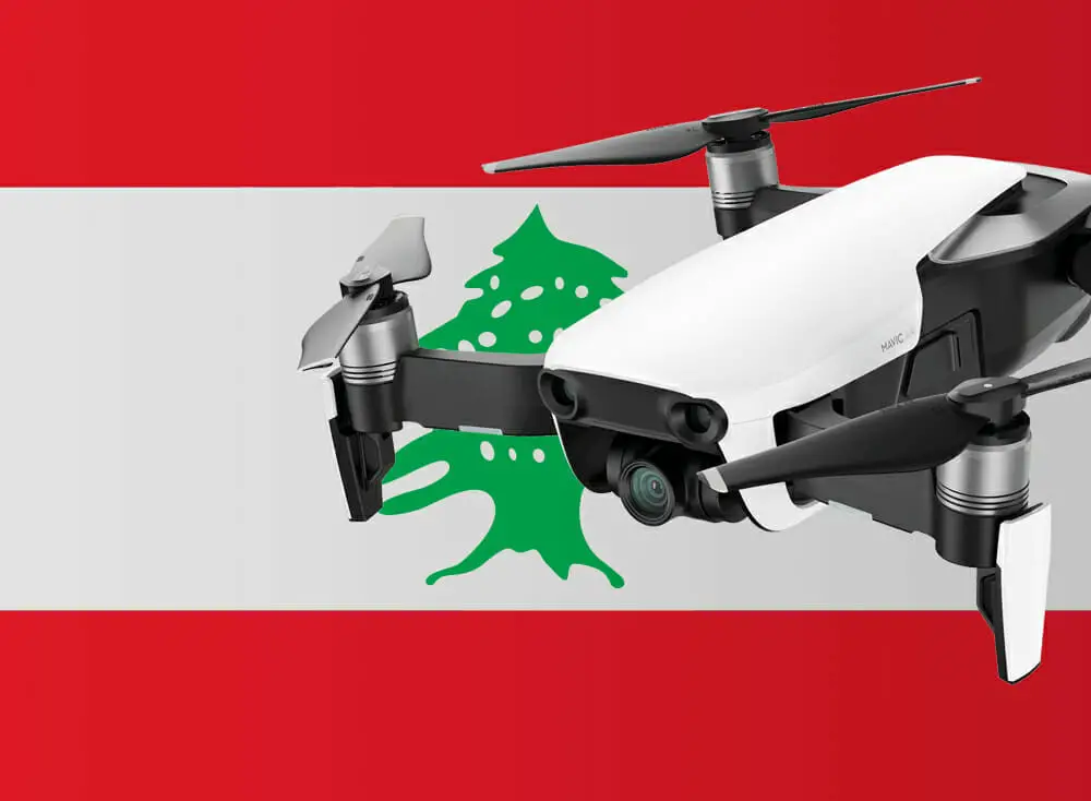 Flying drones in Lebanon