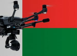 Flying drones in Madagascar