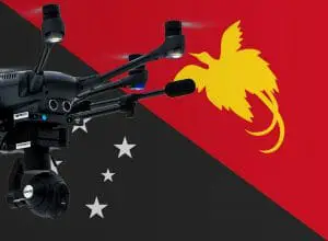 Flying drones in Papua New Guinea