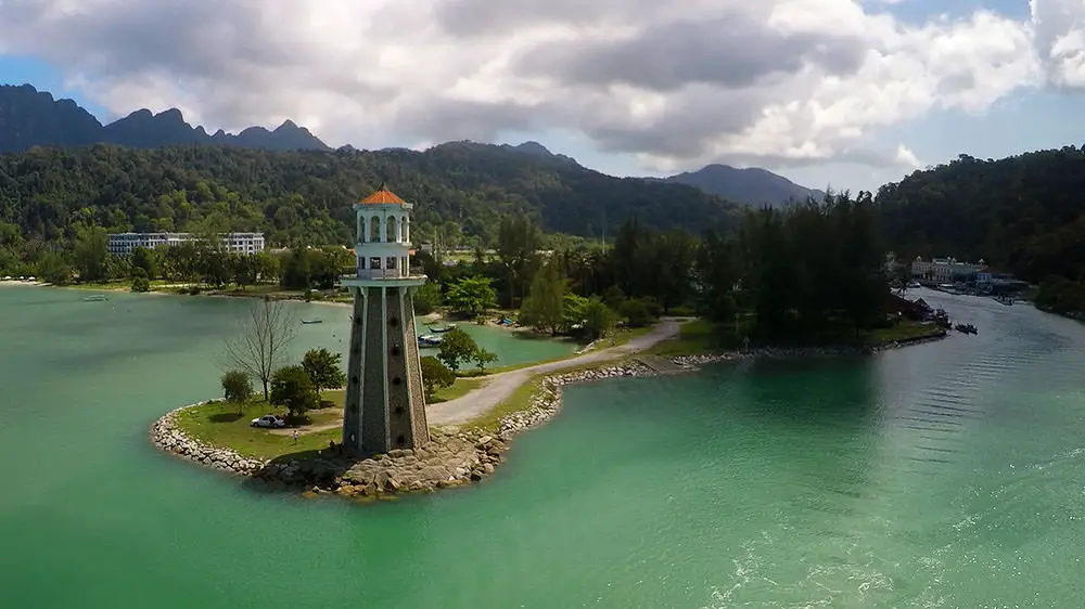Perdana Quay Lighthouse on Langkawi in Malaysia