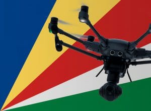 Flying drones in Seychelles