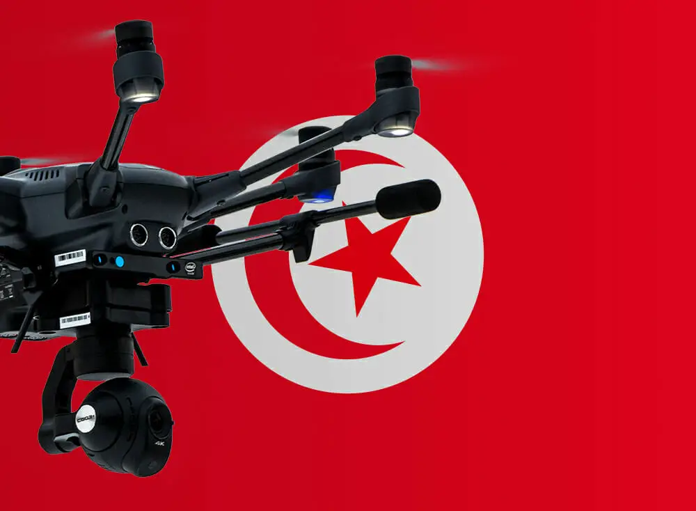 Flying drones in Tunisia
