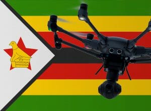 Flying drones in Zimbabwe